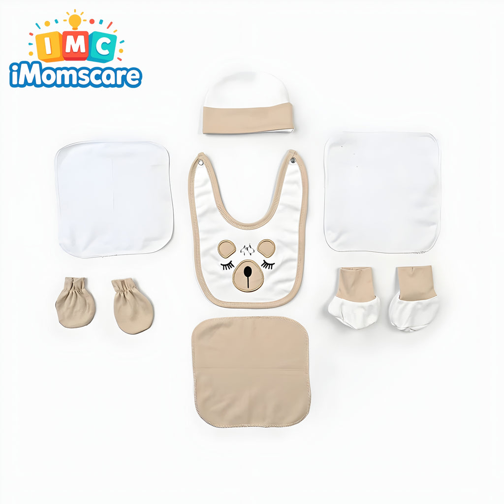 Baby Infant Starter Set 10Pcs Panda Skin | Beige Gift Set 0-3M