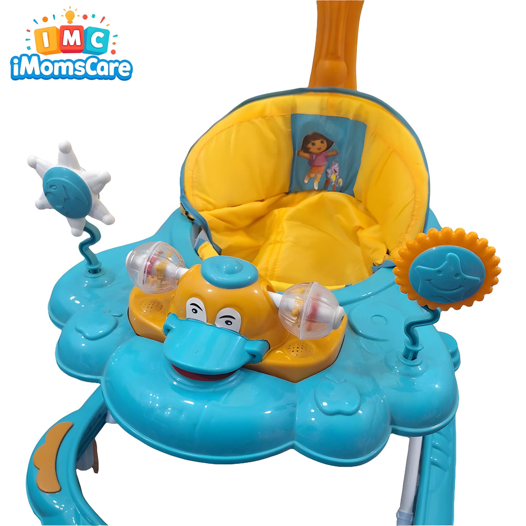 Baby Walker 8 Wheeler | Umbrella Handle Lightning Music - BW11