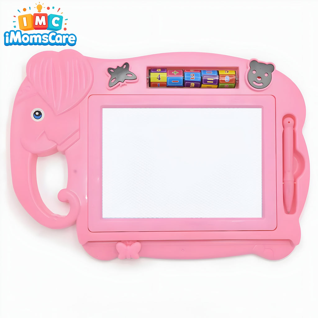 Learning Screen-Free Creativity Board | Pink Elephant - 12 inch