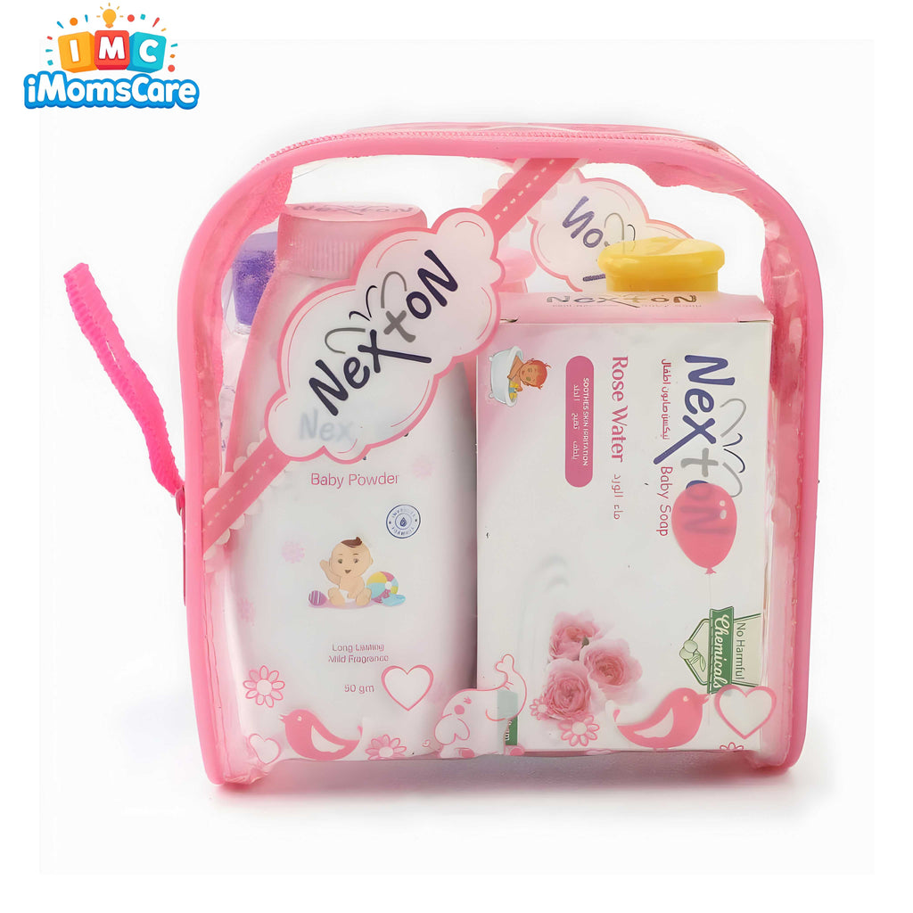 Nexton Premium Baby Gift Set – Complete Newborn Care Kit | Pink