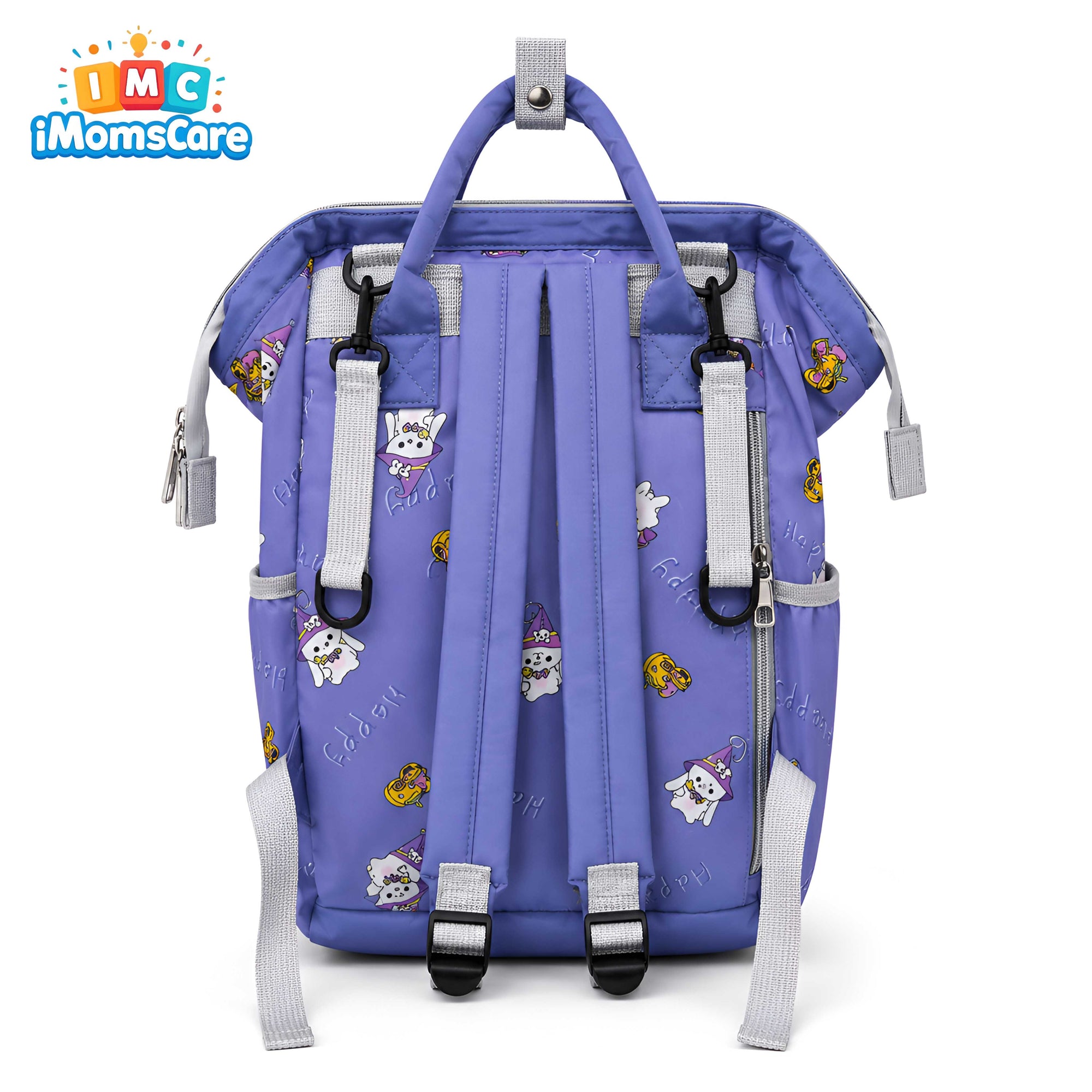 Kids Cartoon Diaper Bag Backpack with Mini Pouch