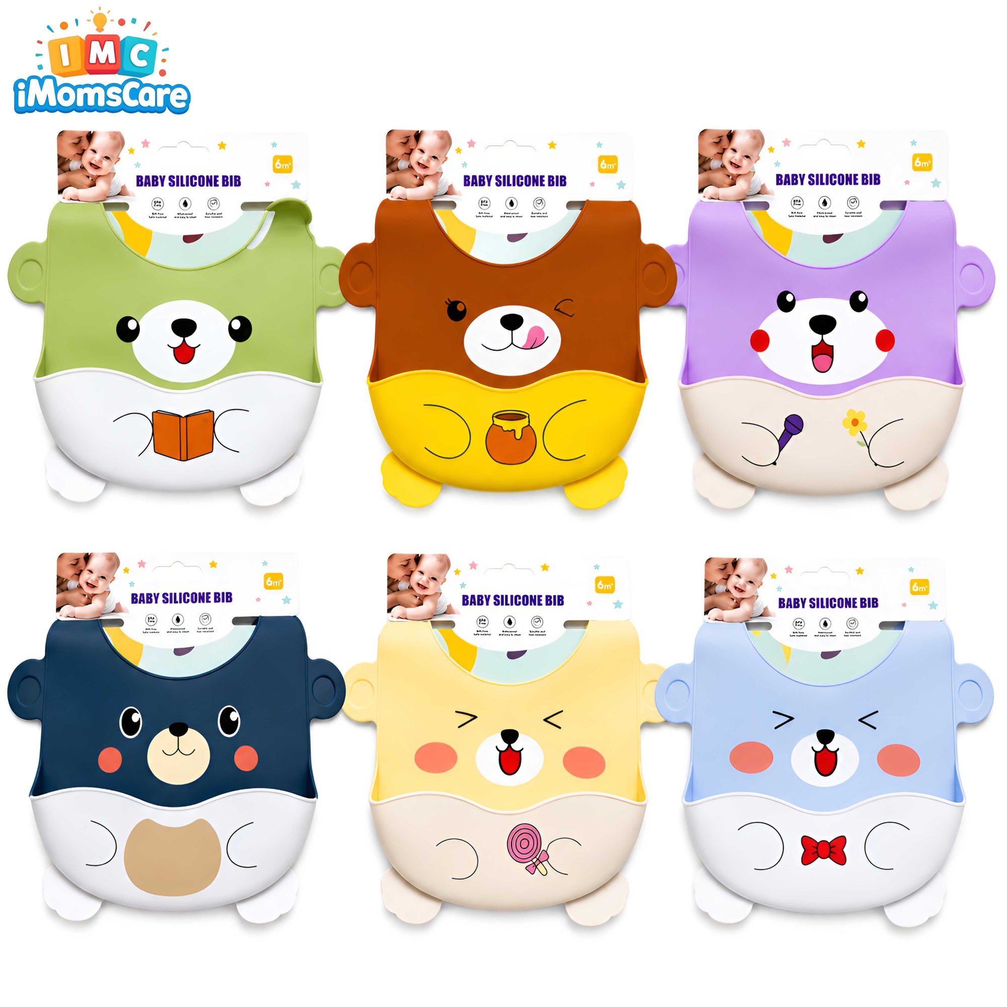 Baby Silicone Bib with Food Catcher Pocket