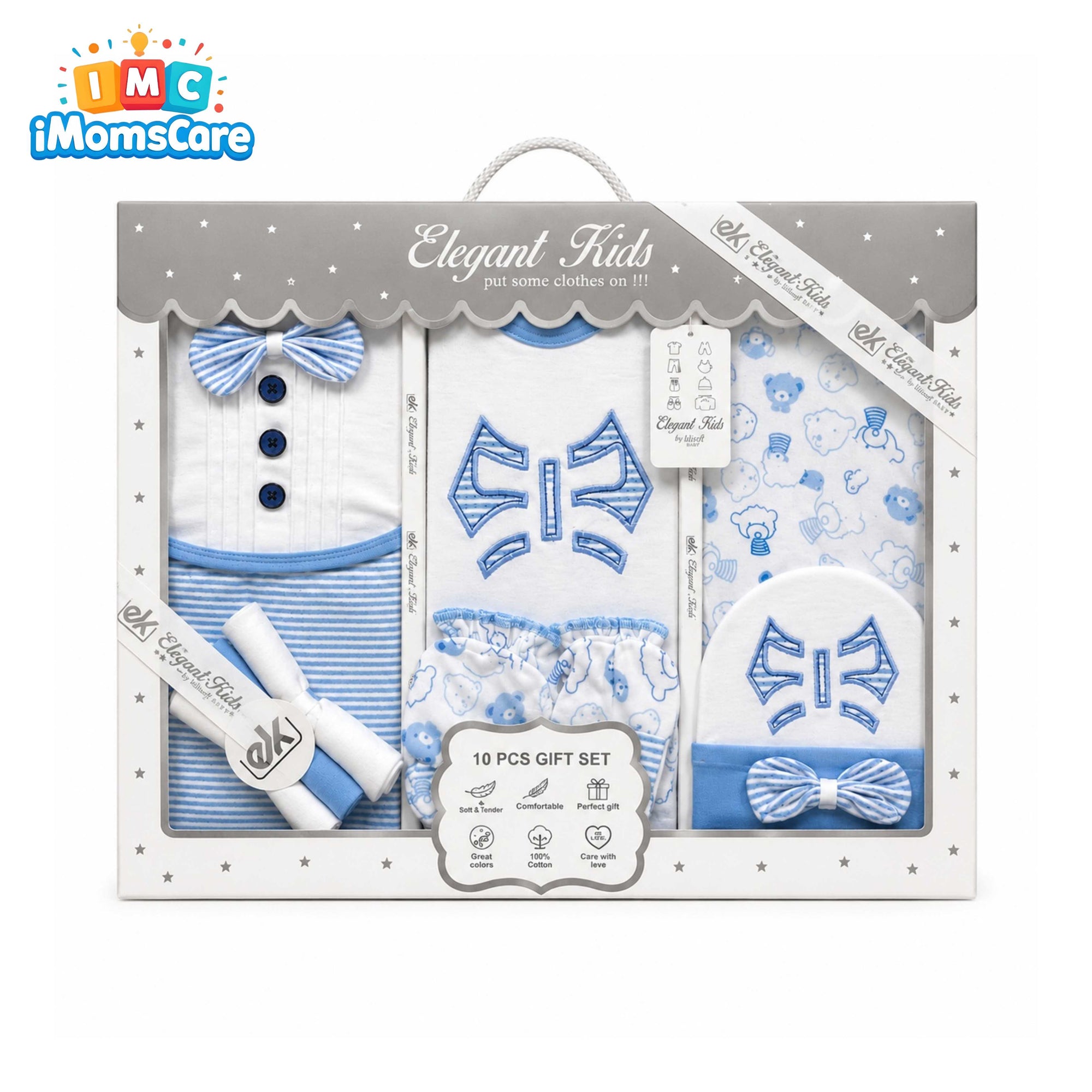 Premium Cotton Gentleman Clothing Set | Luxury Baby Gift Box