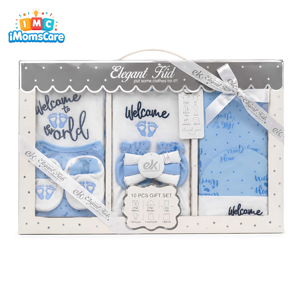 Elegant Kids 10 Pcs Newborn Baby Gift Set