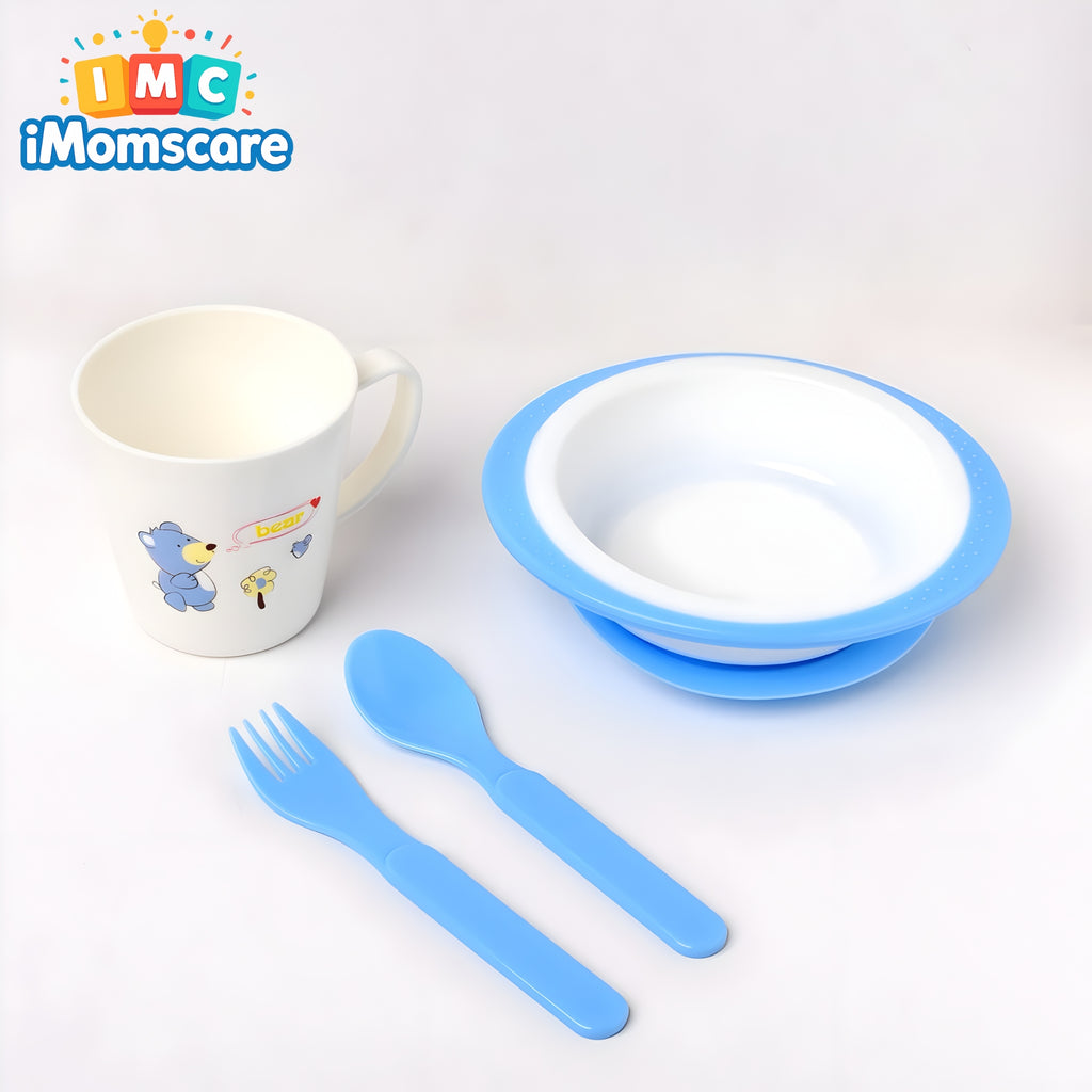 Baby Tableware Feeding Set - 902-blue