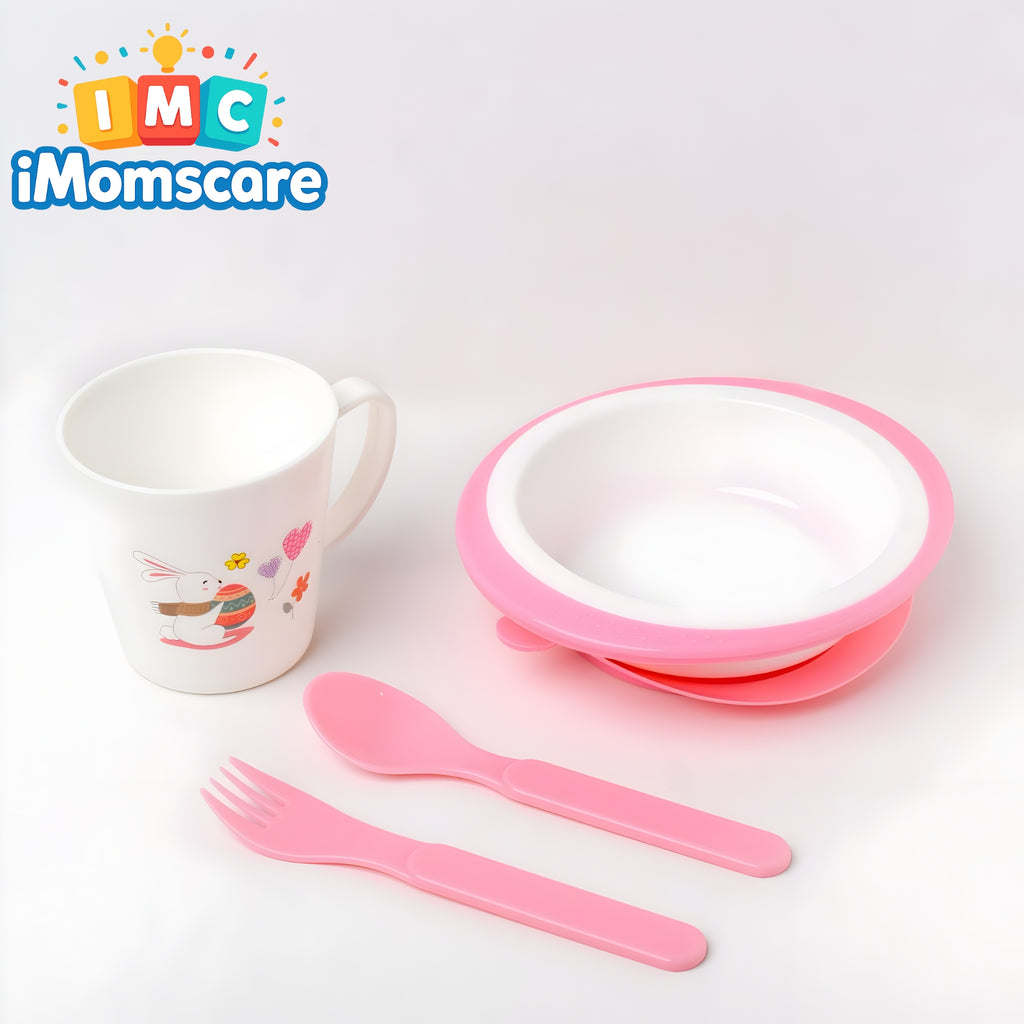 Baby Tableware Feeding Set - 902-Pink