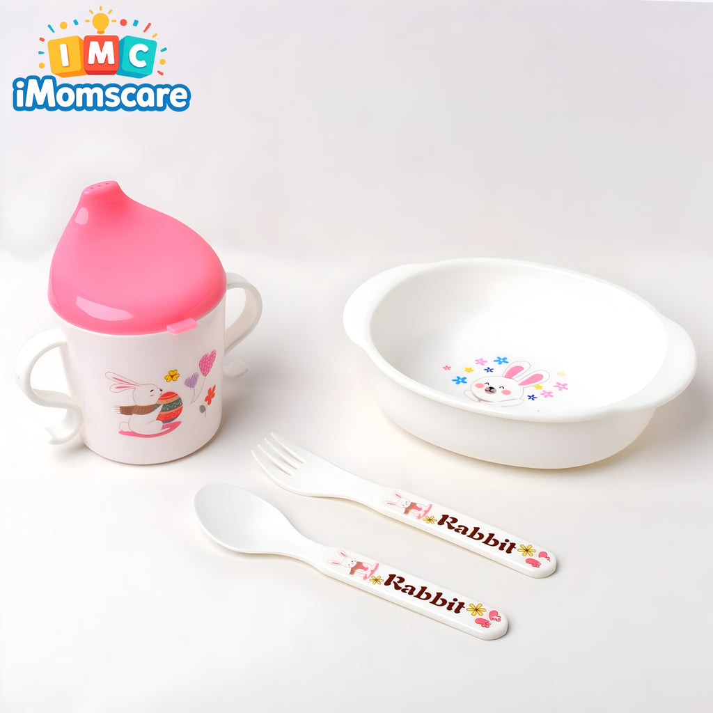 Baby Tableware Feeding Set - 902-Pink