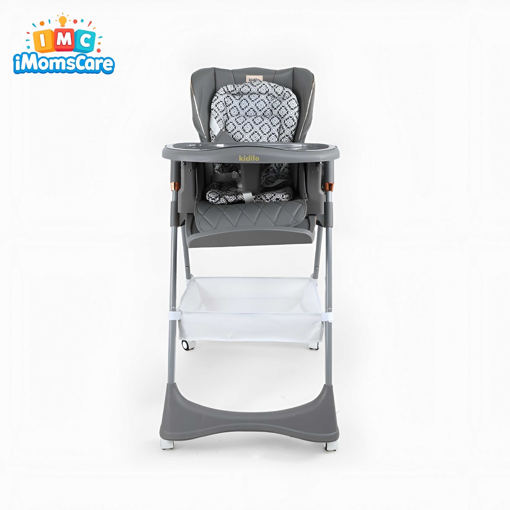 Kidilo 2-in-1 Baby High Chair & Manual Swing – Adjustable Feeding Chair for Babies