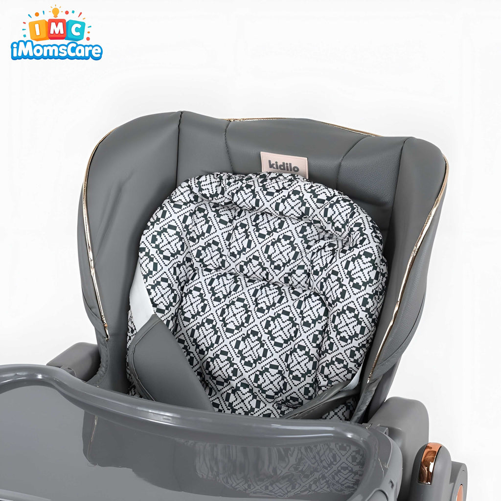 Kidilo 2-in-1 Baby High Chair & Manual Swing – Adjustable Feeding Chair for Babies