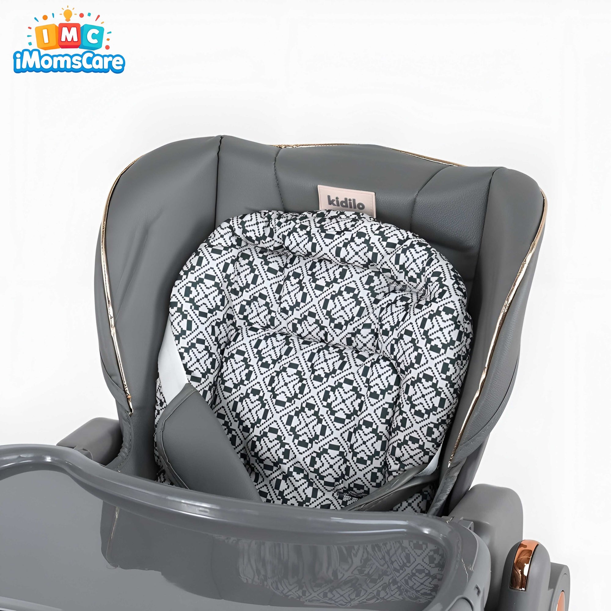 Kidilo 2-in-1 Baby High Chair & Manual Swing – Adjustable Feeding Chair for Babies