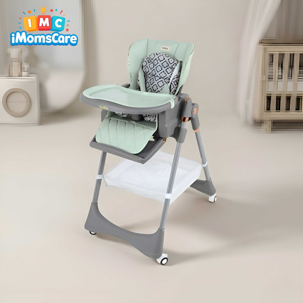 Kidilo Luxury 2-in-1 Baby High Chair & Swing – Foldable Adjustable Feeding Chair