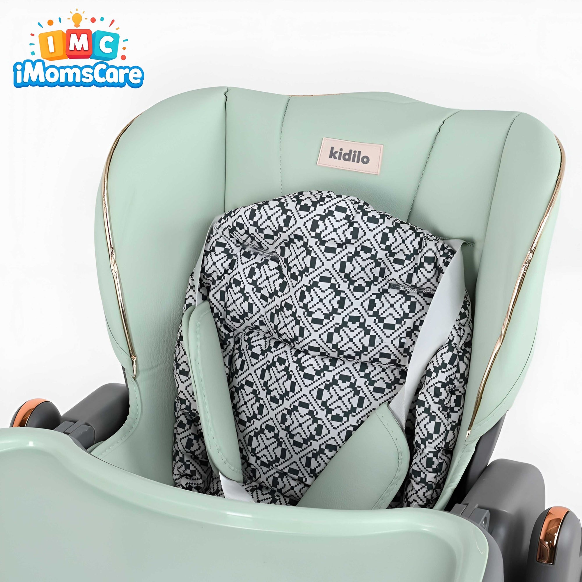 Kidilo Luxury 2-in-1 Baby High Chair & Swing – Foldable Adjustable Feeding Chair