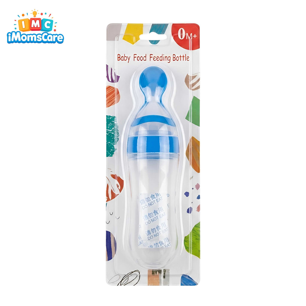 Silicone Spoon Feeder for Babies | BPA Free Soft Feeding Spoon Bottle