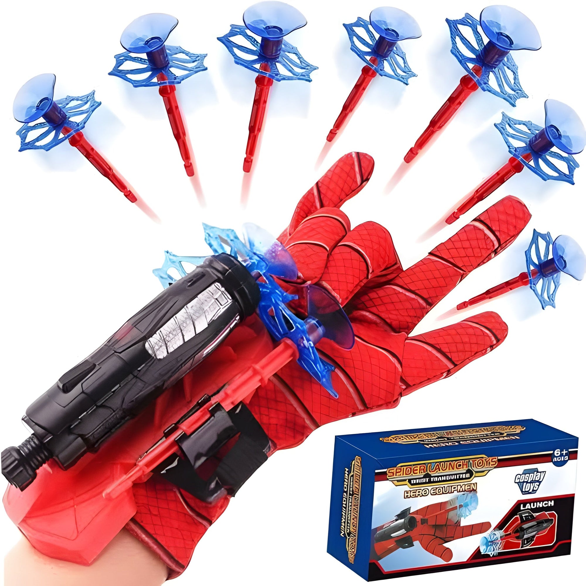 Spiderman Web Shooter Gloves Toy Set for Kids – 2 Sets Launcher & Wrist Toys