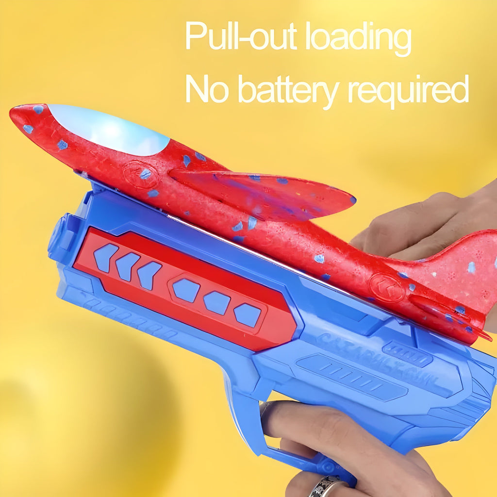 Airplane Launcher Gun Toy Set – Outdoor Flying Toy for Kids