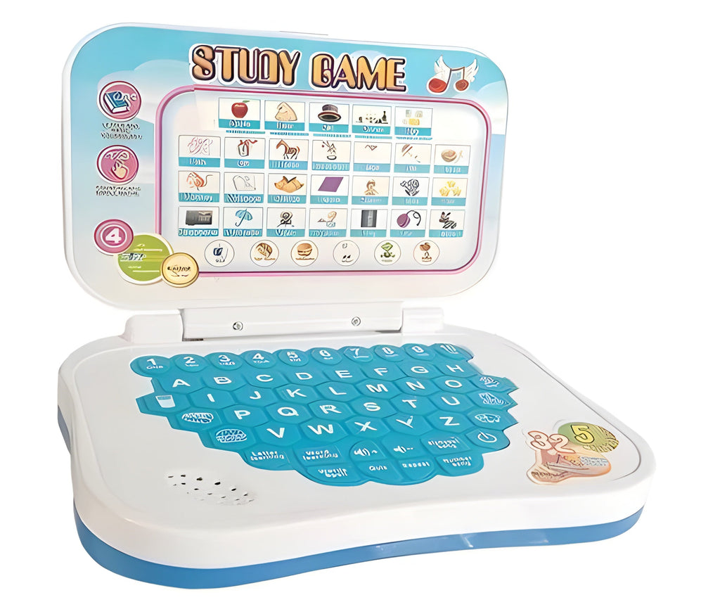 Kids Educational Laptop Toy – English Learning Machine with Songs, Quiz & Fun Modes